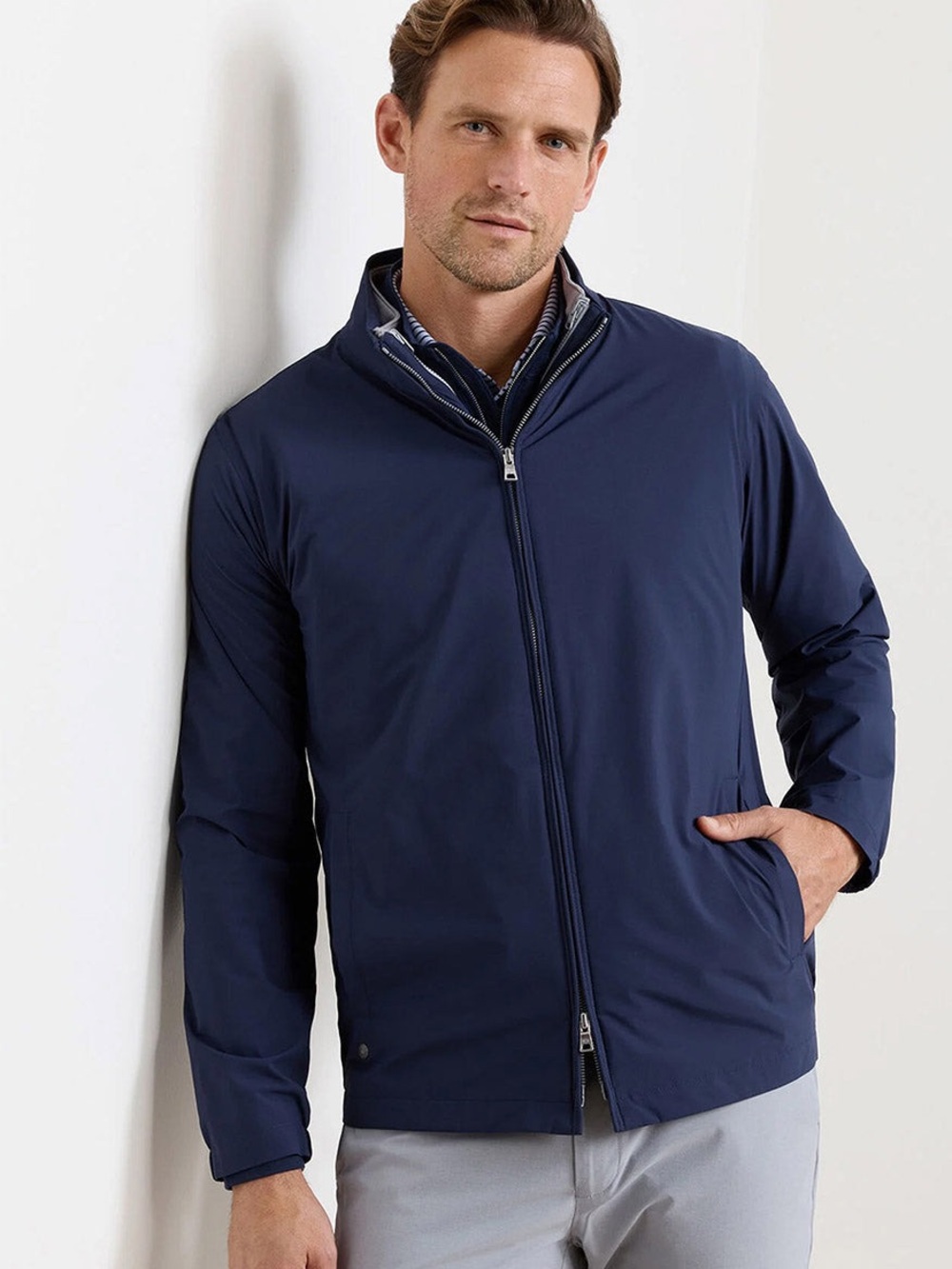 NWT Peter Millar Ryder Reversible Jacket, Navy, Men’s Size Medium